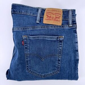 Levis 559 Relaxed Straight Jeans Men 42x32 Blue Medium Wash Denim Stretch Cotton
